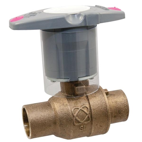 NIBCO® S-585-80-LF Full Port Silicon Bronze Ball Valve, 1/2 inch, Sweat x Sweat
