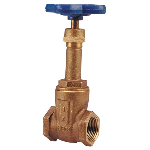Nibco® T-111 Bronze Screw-In Bonnet Multi-Turn Gate Valve, 2 inch x 2 inch, FNPT x FNPT