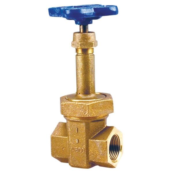 NIBCO® 1-1/2 inch 300# Bronze Block Pattern Gate Valve, Copper Nickel Alloy Wedge, FIP x FIP