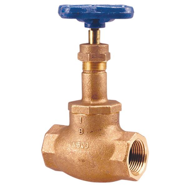 Nibco&reg; T-211-Y 125# Bronze Screw-In Bonnet Globe Valve, 1 inch x 1 inch, FNPT x FNPT