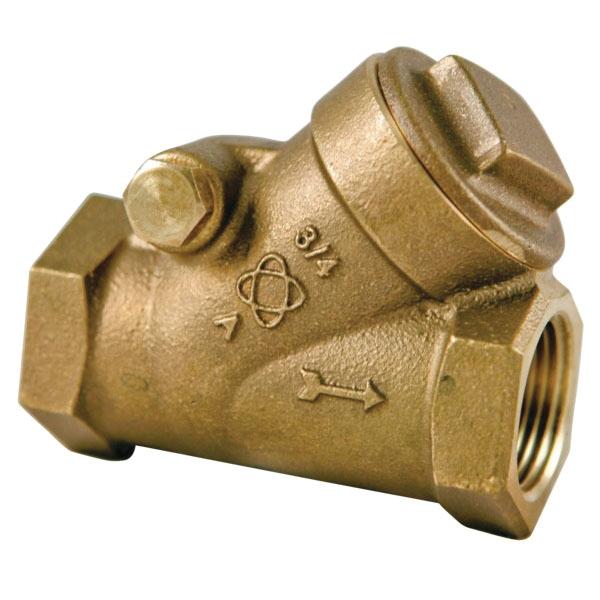 NIBCO® T-413-Y-LF Regrinding Y-Pattern Lead Free Bronze Alloy Check Valve, 1-1/4 inch, NPT x NPT