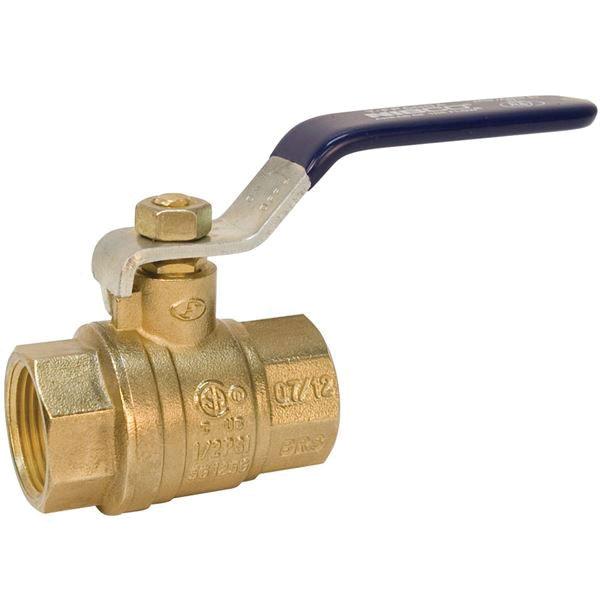 NIBCO® T-FP-600A Full Port Forged Brass Ball Valve, 4 inch, NPT x NPT