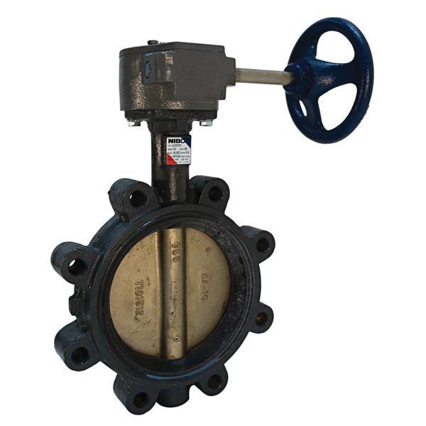 Nibco&reg; LD-2000 200# Lever Operated Ductile Iron Butterfly Valve, 2 inch, Lug