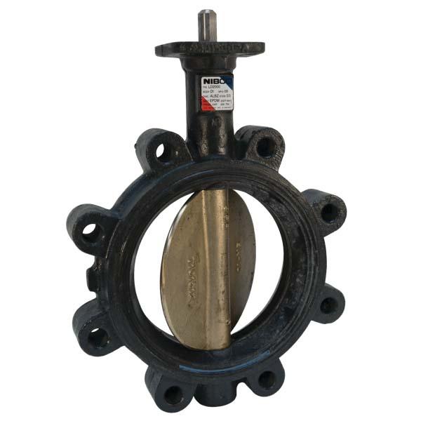 NIBCO® NLG110U Butterfly Valve, 16 in, Lug, Ductile Iron Body, 125 to 150 lb, 200 psi