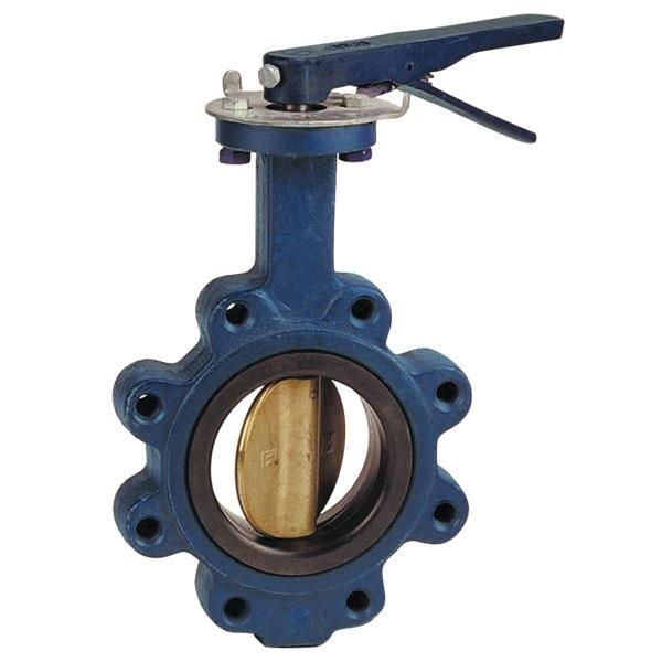 NIBCO® 200# Lever Operated Cast Iron Butterfly Valve, 4 inch, Lug