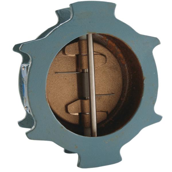 NIBCO® W-920-W Twin Disc Ductile Iron Grade 65-45-12 Check Valve, 8 inch, Flanged x Flanged