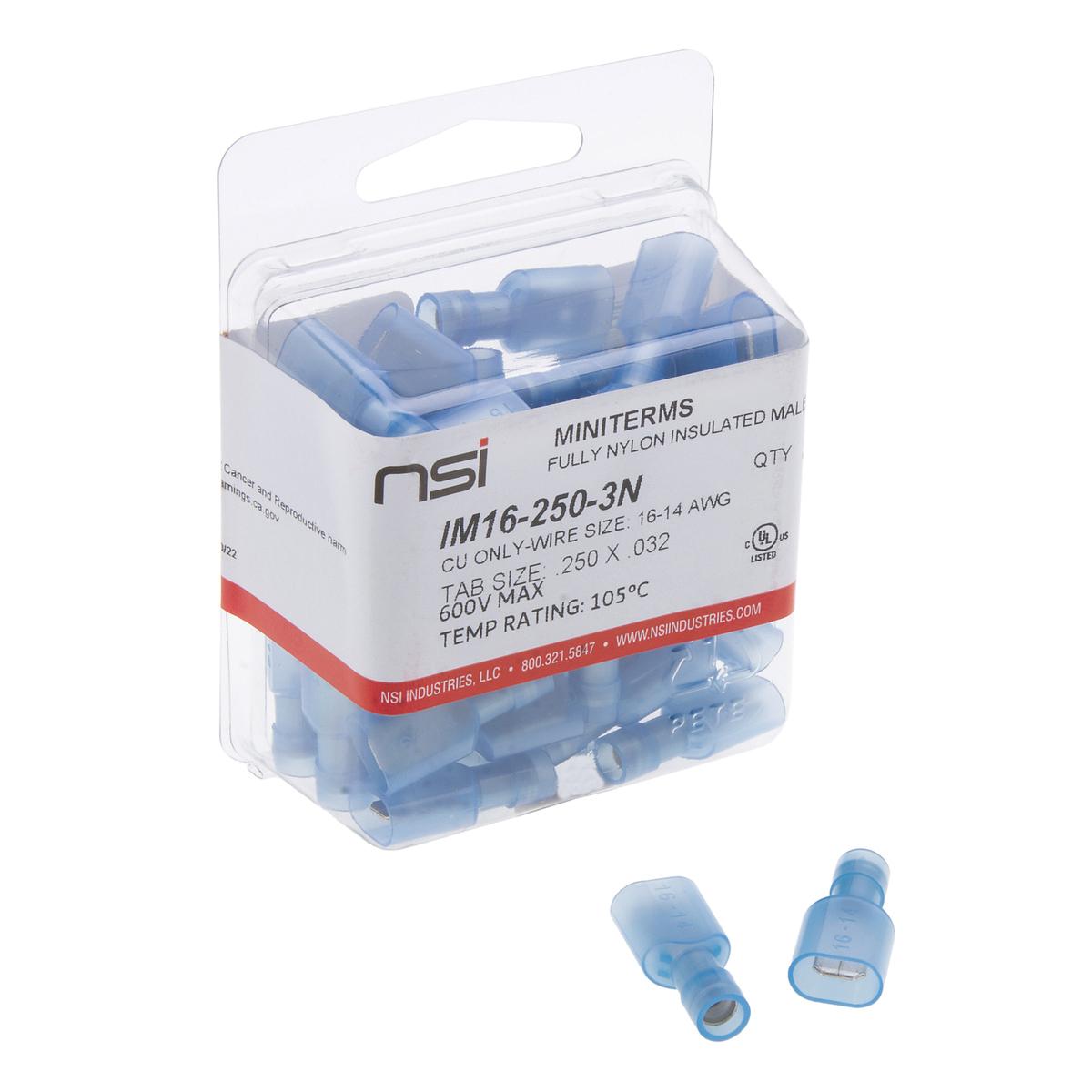 NSI IM16-250-3N Disconnect Terminal, 16 to 14 AWG Wire
