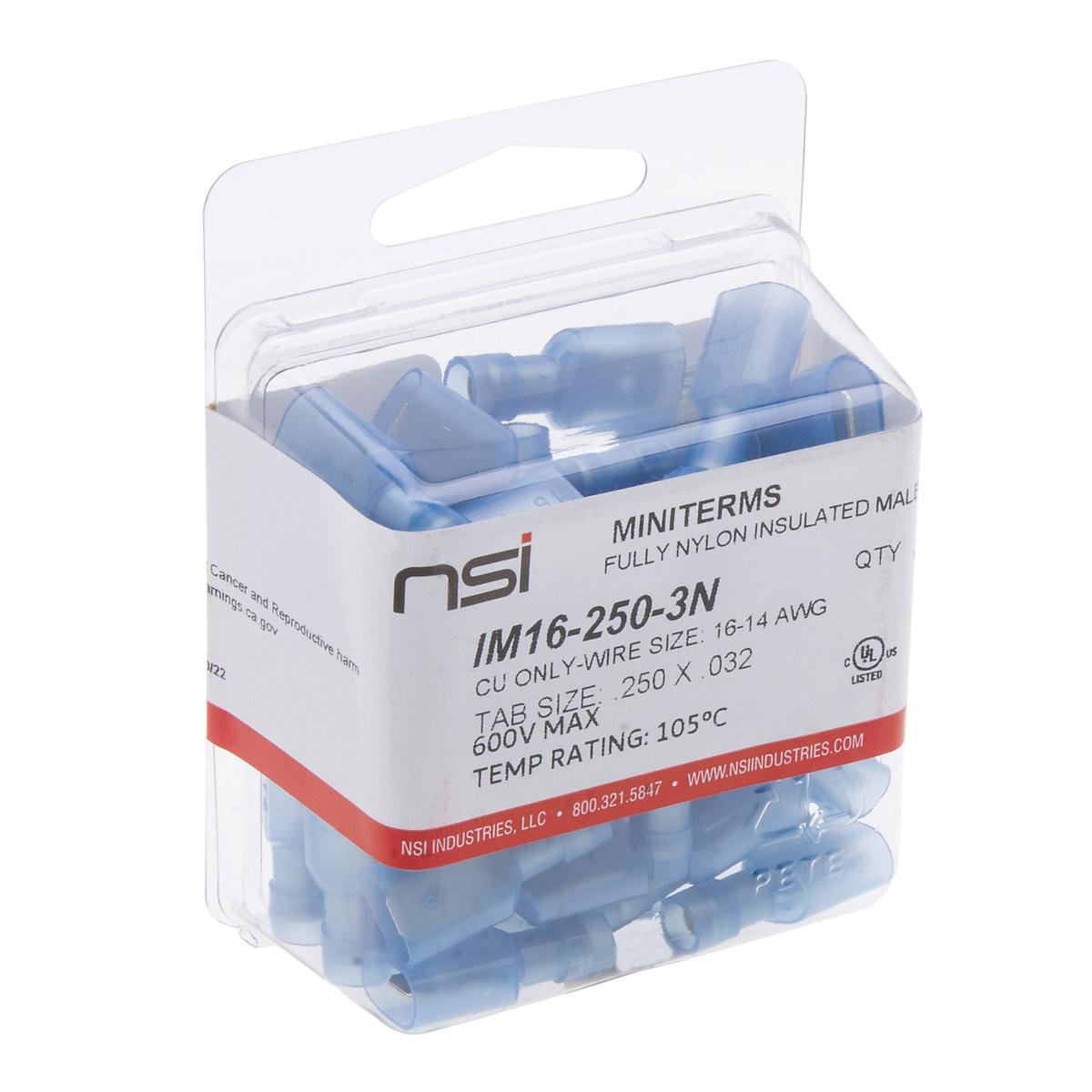 NSI IM16-250-3N Disconnect Terminal, 16 to 14 AWG Wire