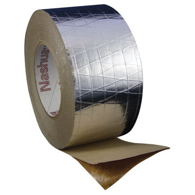 Nashua® FSK 1087653-na Insulation Jacketing Tape, 9.25 mil Thick, 72 mm W, 46 m L, White, Synthetic Rubber Adhesive