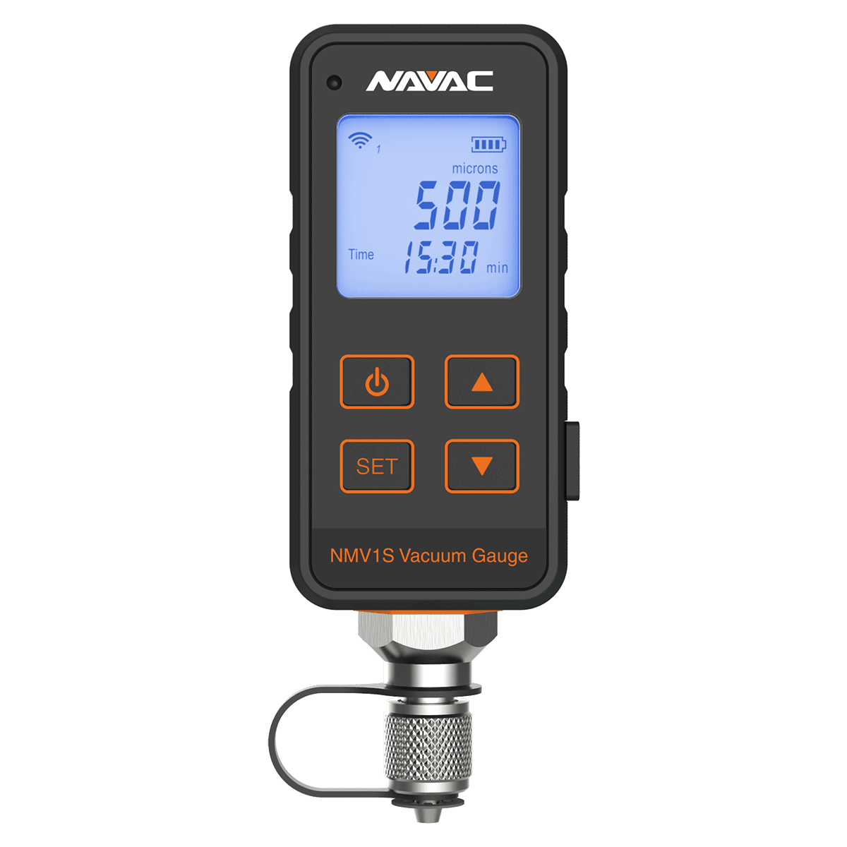Navac NMV1S Premium Micron Vacuum Gauge, 0 to 3300 Pa, 0 to 33.3 mbar, 0 to 25 mmHg, 0 to 25000 um Measuring Range