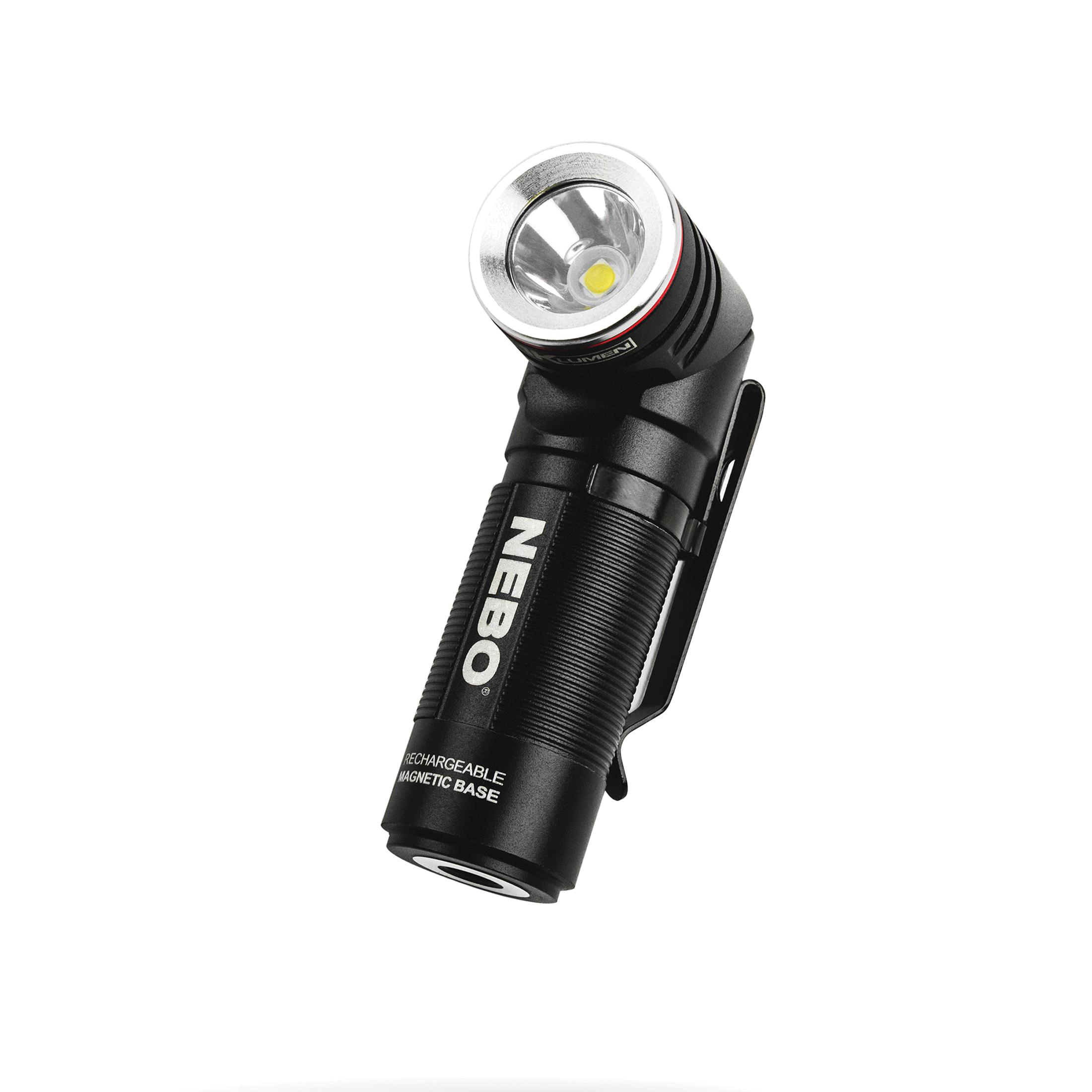 NEBO® SWYVEL Rechargeable EDC Flashlight with Rotating Swivel Head, 1000 Lumens, Black