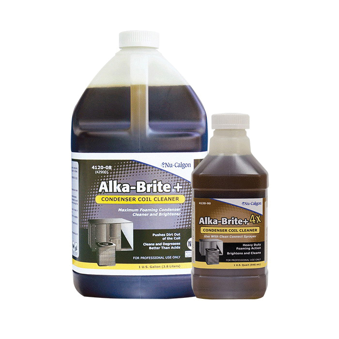 Nu-Calgon Alka-Brite® Plus 4x 4120-90 Coil Cleaner, Liquid, Bland, Bottle