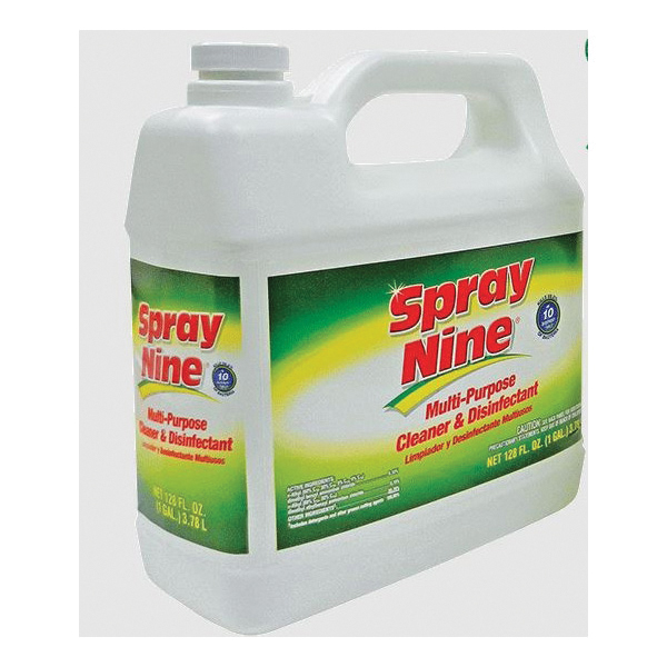 Nu-Calgon Spray Nine 1 gal Multi-Purpose Cleaner and Disinfectant, Clear