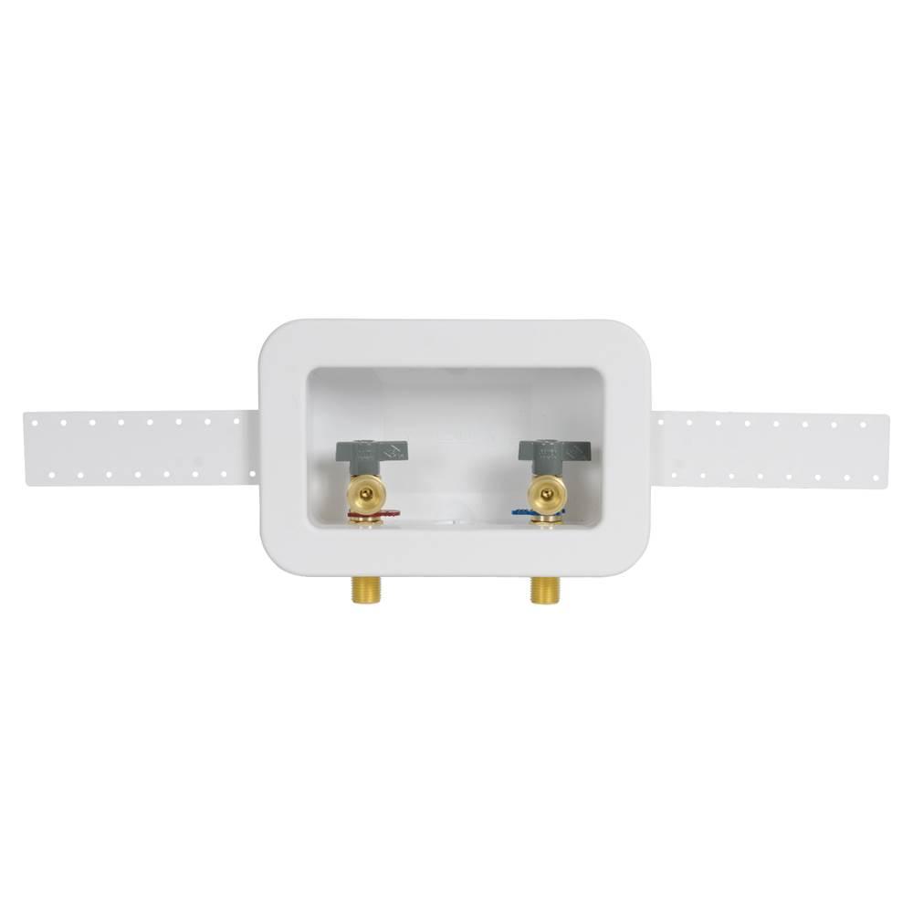 Oatey® Centro II Series 38100 Washing Machine Outlet Box, PVC, 4-3/4 in H x 8 in W x 3 in D
