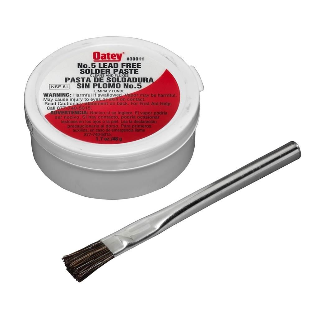 Oatey® 53017 #5 Solder Flux With Brush, 1.7 oz, Regular Flux, Paste, 2 years Shelf Life thumbnail 2