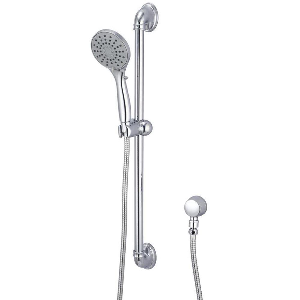 3-Setting Handheld Shower Set, 1.75 gpm, Polished Chrome