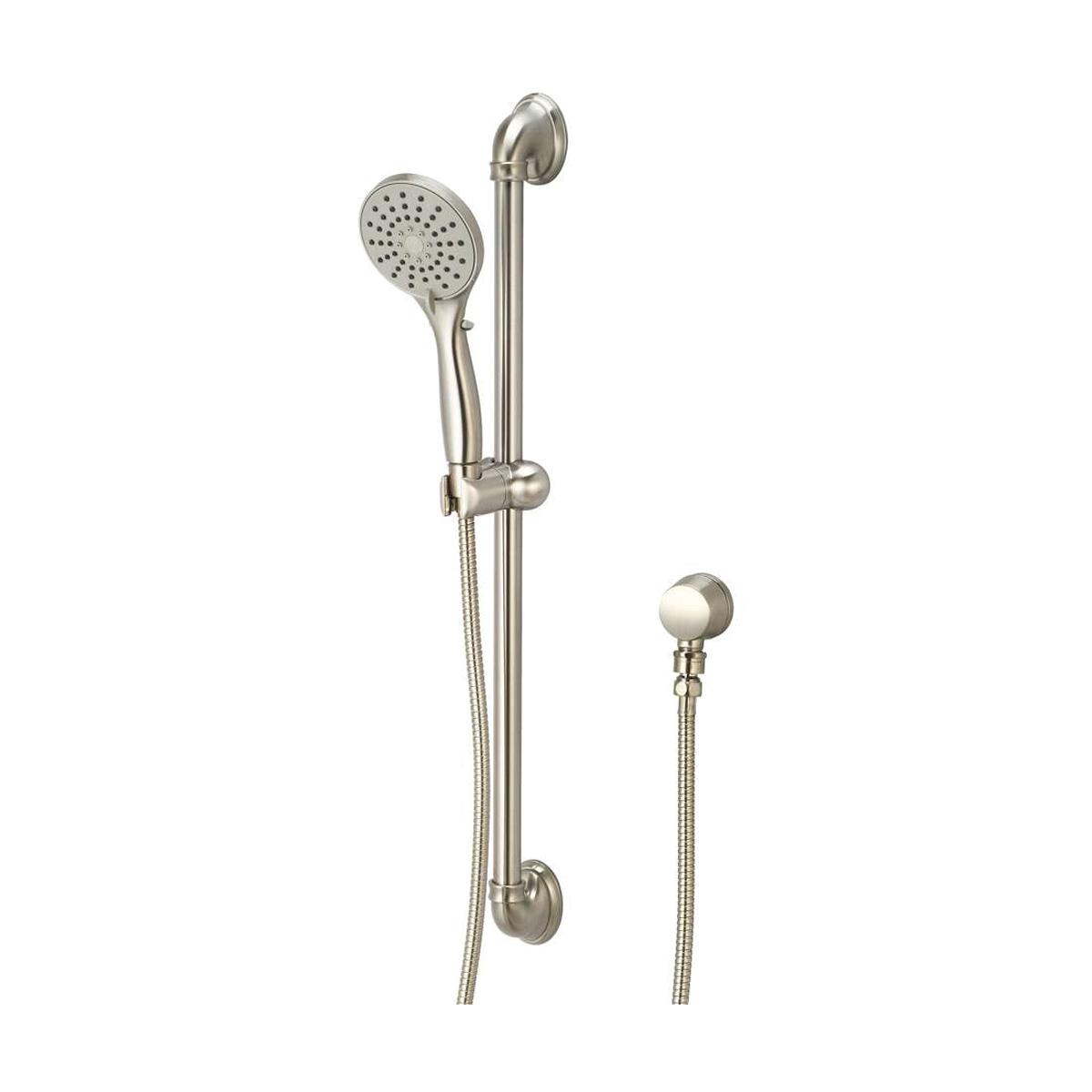 3-Function Brass Handheld Shower Set, 1.75 gpm, PVD Brushed Nickel
