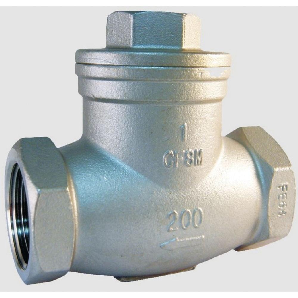 Ohio Valve SS200CK Cast Stainless Steel Screwed End Swing Check Valve - NPT - 200 psi - -20 to 200 deg C