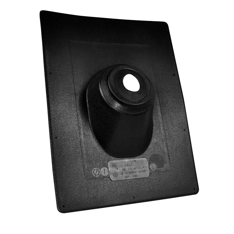 Oatey® Thermoplastic No-Calk® 11917 Roof Flashing, 15 in L Base, 11 in W Base, Plastic, Black, Type B Installation thumbnail 2