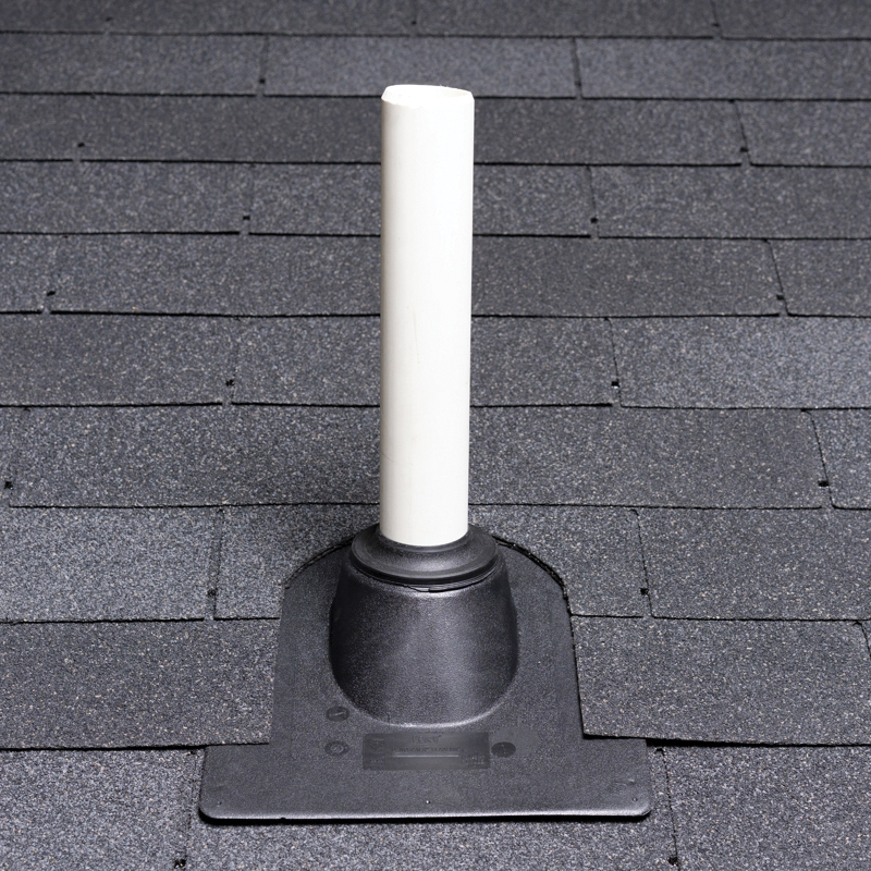 Oatey® Thermoplastic No-Calk® 11918 Roof Flashing, 15 in L Base, 11 in W Base, Plastic, Black, Type B Installation