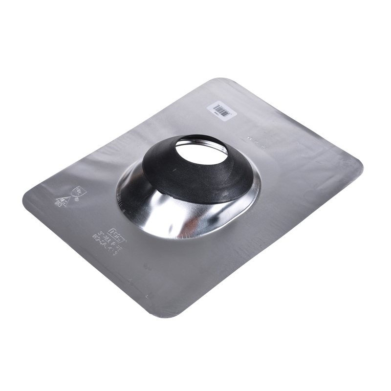 Oatey® 12956 Roof Flashing, 15 in L Base, 12 in W Base, Aluminum, Fits Vent Pipe Size: 3 to 4 in