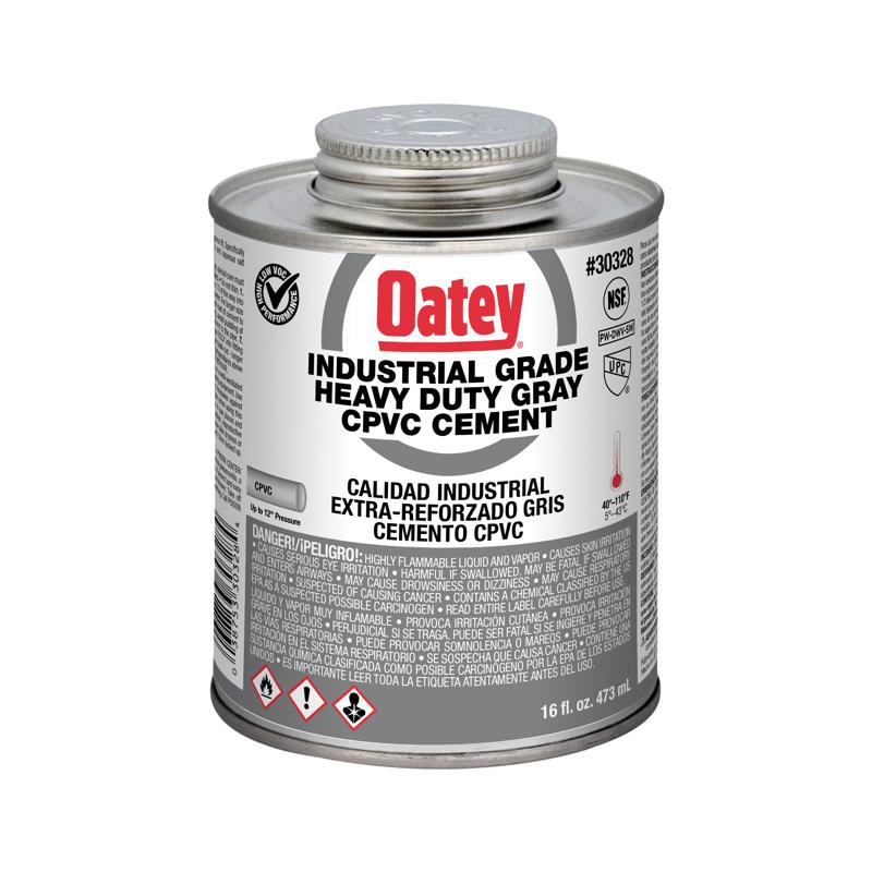 Oatey® EP42 Series 30328 Heavy-Duty Industrial Cement, 16 oz, Liquid, Gray