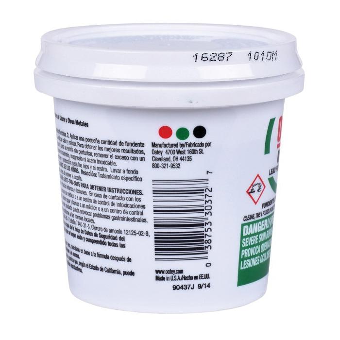 Oatey® 100% Lead-Free #95 Tinning Flux, 8 oz, Gray thumbnail 3