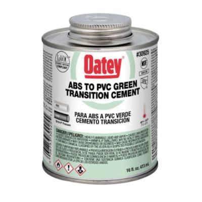 Oatey® 30900 Transition Cement, 4 oz, Liquid, Green, Solvent