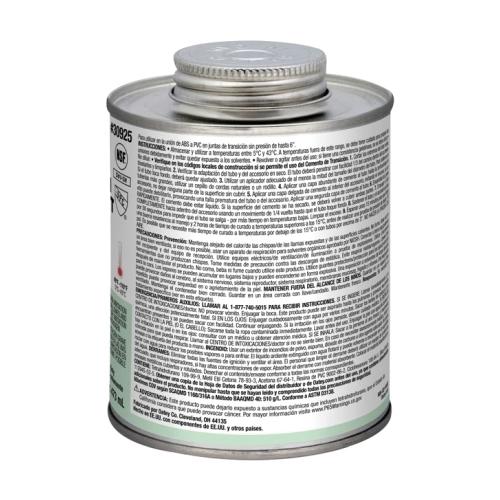 Oatey® 30925 ABS to PVC Transition Cement, 16 oz, Can, Liquid, Green, Solvent, 2 hr Curing thumbnail 3