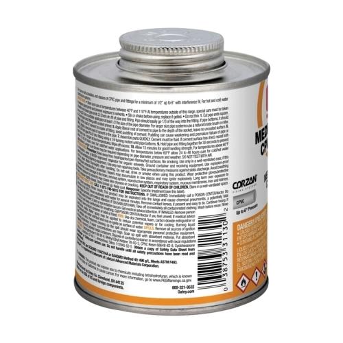 Oatey® 31130 Medium Bodied CPVC Pipe Cement, 16 oz Cartridge, Orange thumbnail 4