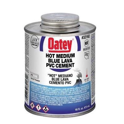 Oatey® 32162 Cement, 16 oz, Liquid, Blue, Solvent, 4 to 5 min Curing thumbnail 2
