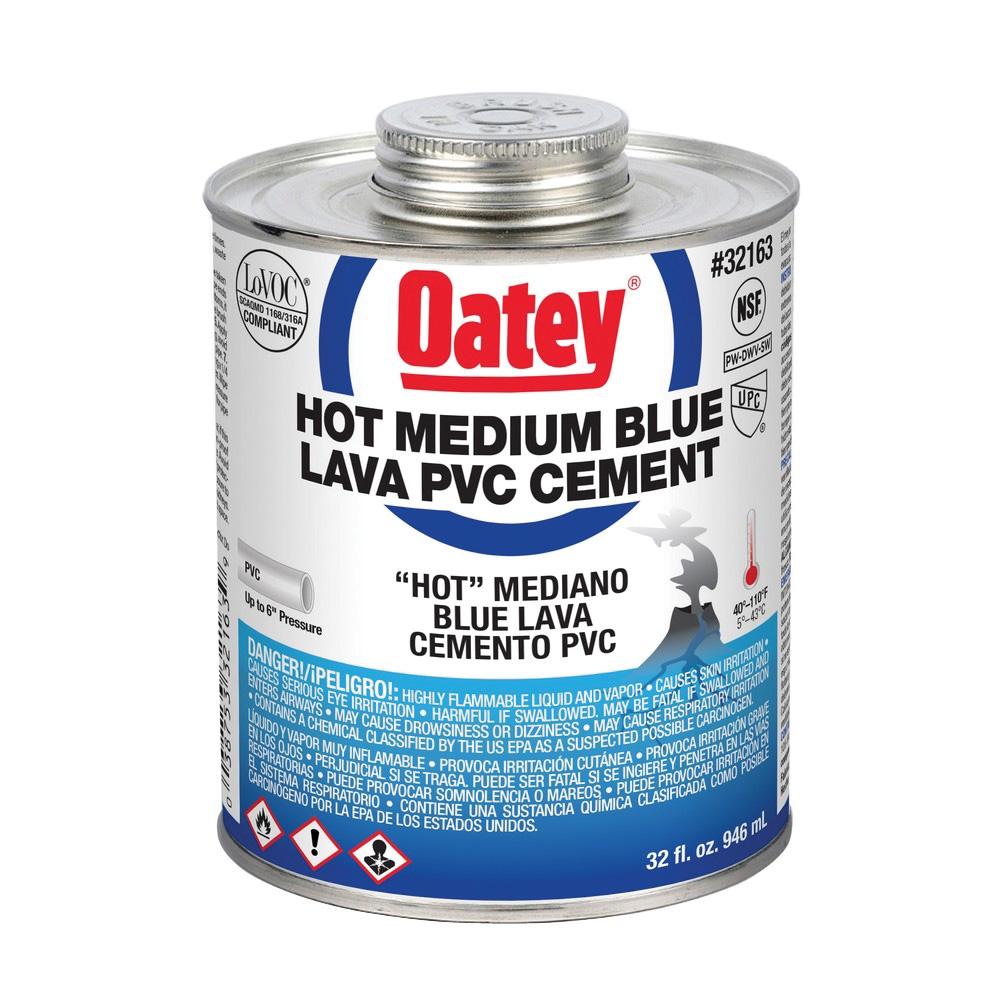 Oatey® 32163 Solvent Cement, 1 qt, Can, Liquid, Blue thumbnail 2