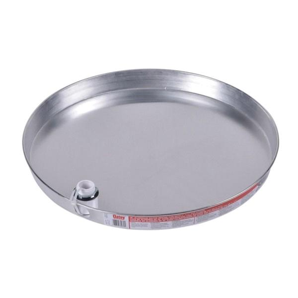 Harvey 34079 Aluminum Water Heater Pan With 1 inch PVC Fitting, 18 inch I.D. x 19 inch O.D.; 6/Pack