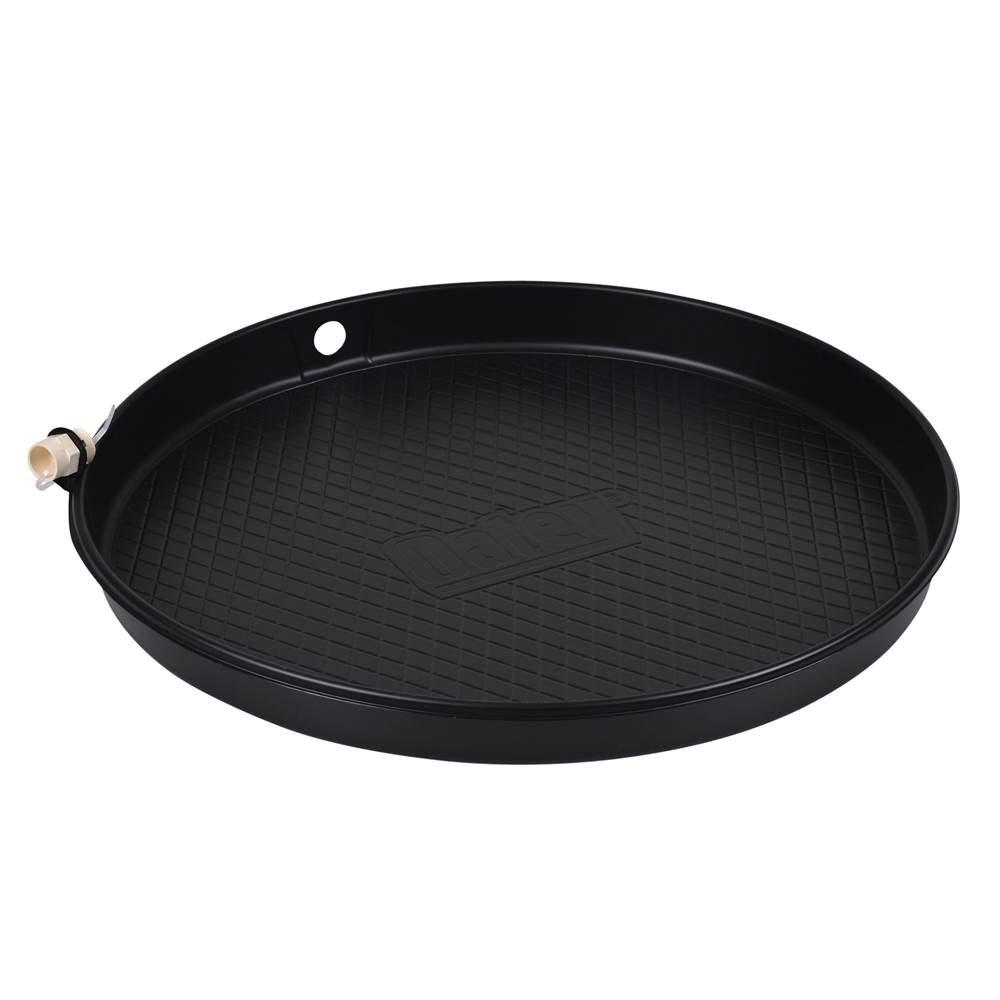 Harvey 34168 Plastic Polymer Water Heater Pan With Drain Fitting, 28 inch I.D x 29.75 inch O.D x 2-1/2 inch D; 12 Each