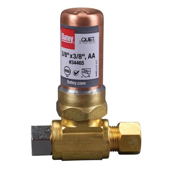 Oatey® Quiet Pipes® 34465 "T" Water Hammer Arrestor, 3/8 in, OD Compression x Female Compression, 0 to 60 psi, Copper thumbnail 3