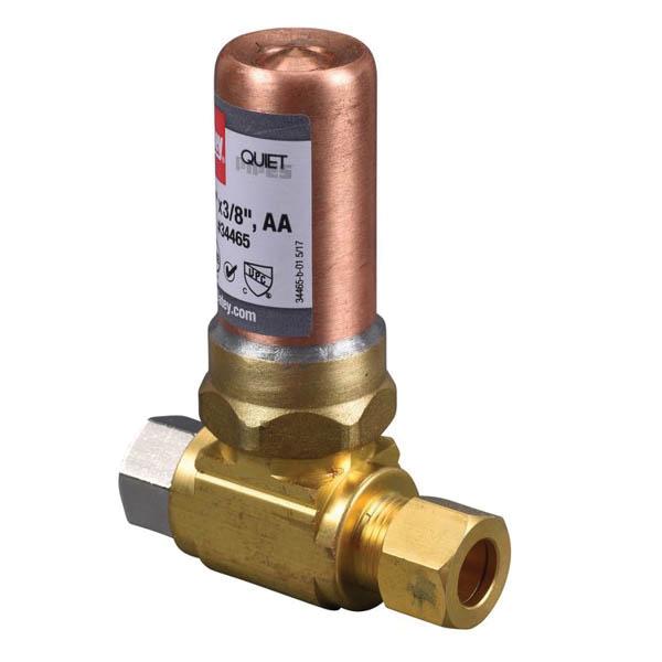 Oatey® Quiet Pipes® 34465 "T" Water Hammer Arrestor, 3/8 in, OD Compression x Female Compression, 0 to 60 psi, Copper thumbnail 4