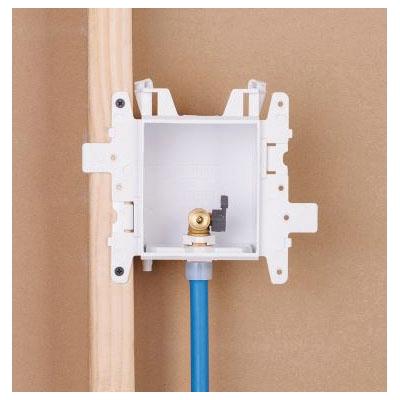 Oatey® MODA® Series 37683 Ice Maker Supply Bo, 1/4 in, PEX, 8 in W Bo, 3.38 in D Bo, 4.85 in H Bo, PVC Box thumbnail 3