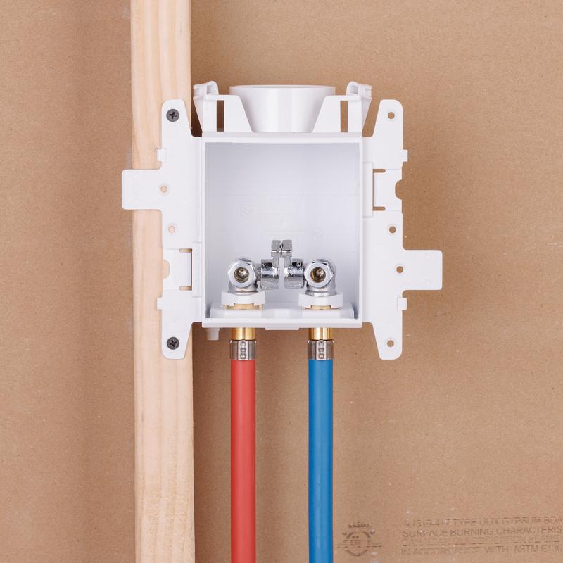 Oatey® MODA® Series 37743 Lavatory Supply Box, Box Fitting, 3/8 in, PVC, White Suitable For Use With