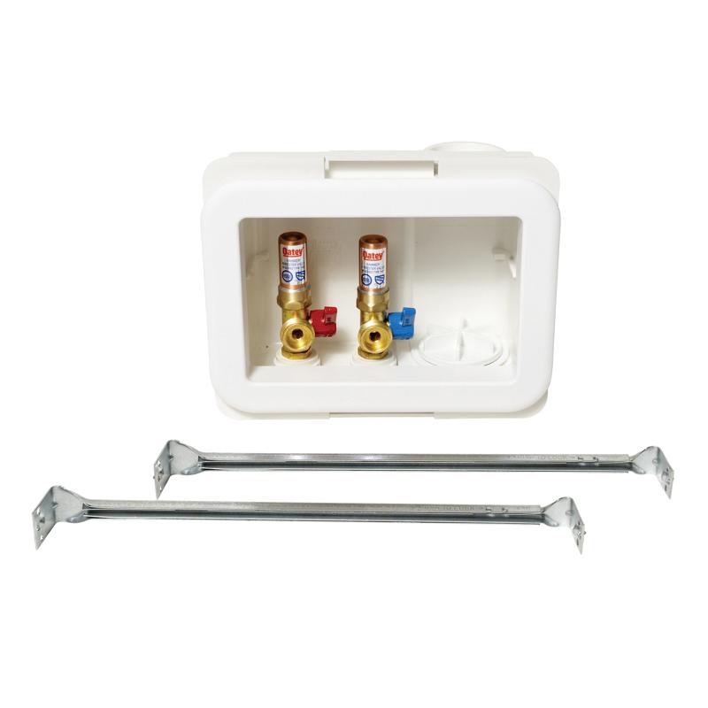 Oatey® 8-1/3 inch W x 3-3/4 inch D Fire-Rated CPVC Washing Machine Outlet Box