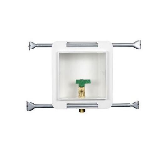 HARVEY™ 39117 Low Lead Valve Copper Sweat Ice Maker Outlet Box, 1/4-Turn Brass Ball Valve