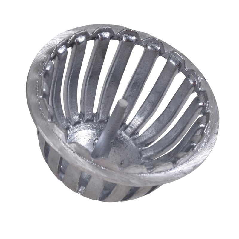 Harvey 42756 Aluminum Reversible Bottom Dome Strainer, 4 inch O.D.; 1/Carton