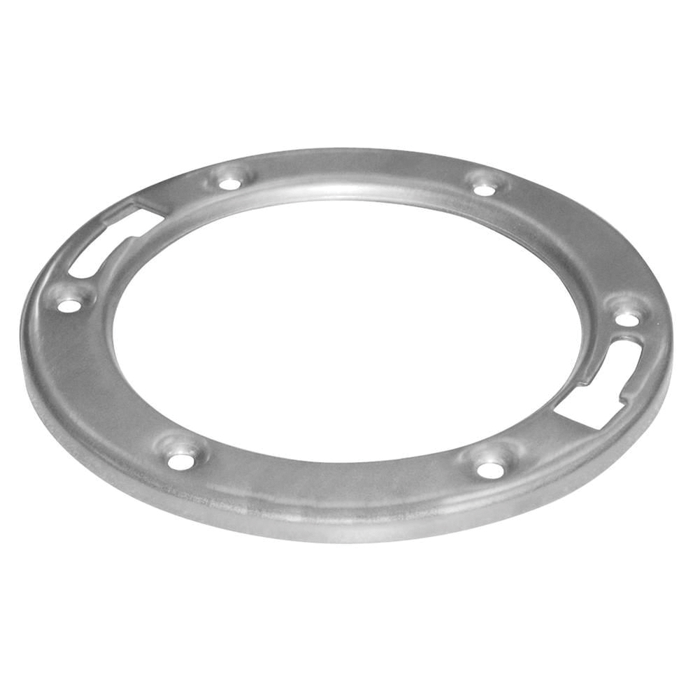 Oatey® 42778 Closet Flange With Stainless Steel Replacement Ring, 4 x 3 in Pipe, 7.01 in OD, Stainless Steel