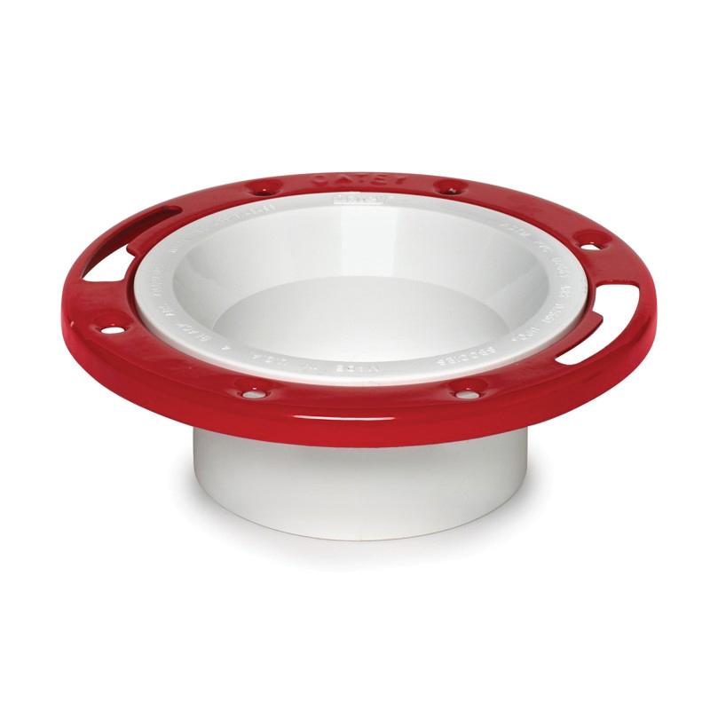 Oatey® 43513 Level Fit Closet Flange, 3 x 4 in Pipe, Hub, 7 in OD, PVC, White, 2.3 in L thumbnail 2