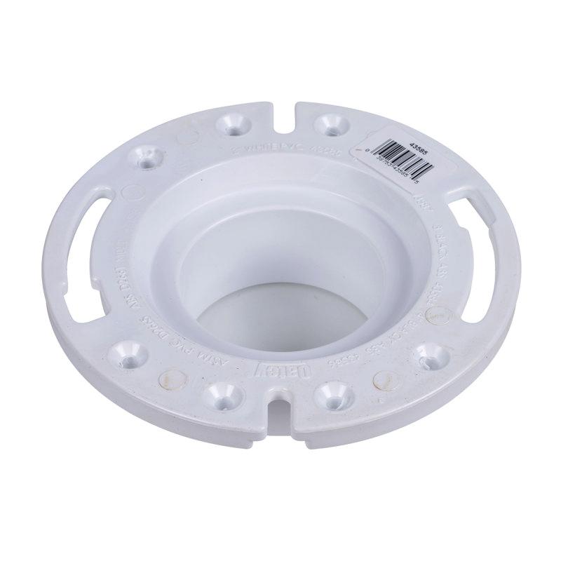 Oatey® 43585 Closet Flange, 3 in Pipe, Spigot, 7 in OD, PVC, White, 2.3 in L thumbnail 4