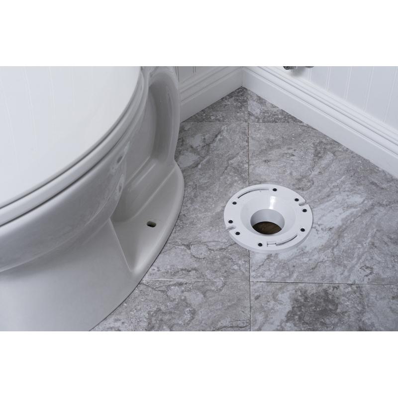 Oatey® 43585 Closet Flange, 3 in Pipe, Spigot, 7 in OD, PVC, White, 2.3 in L