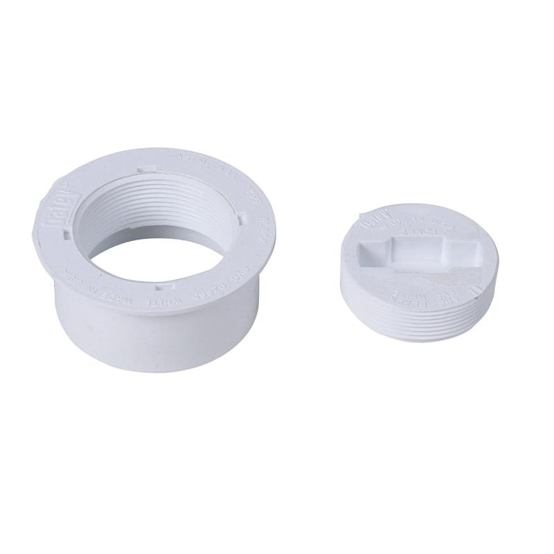 Harvey 43731 PVC Snap-In Cleanout Assembly, 3 inch; 12/Pack