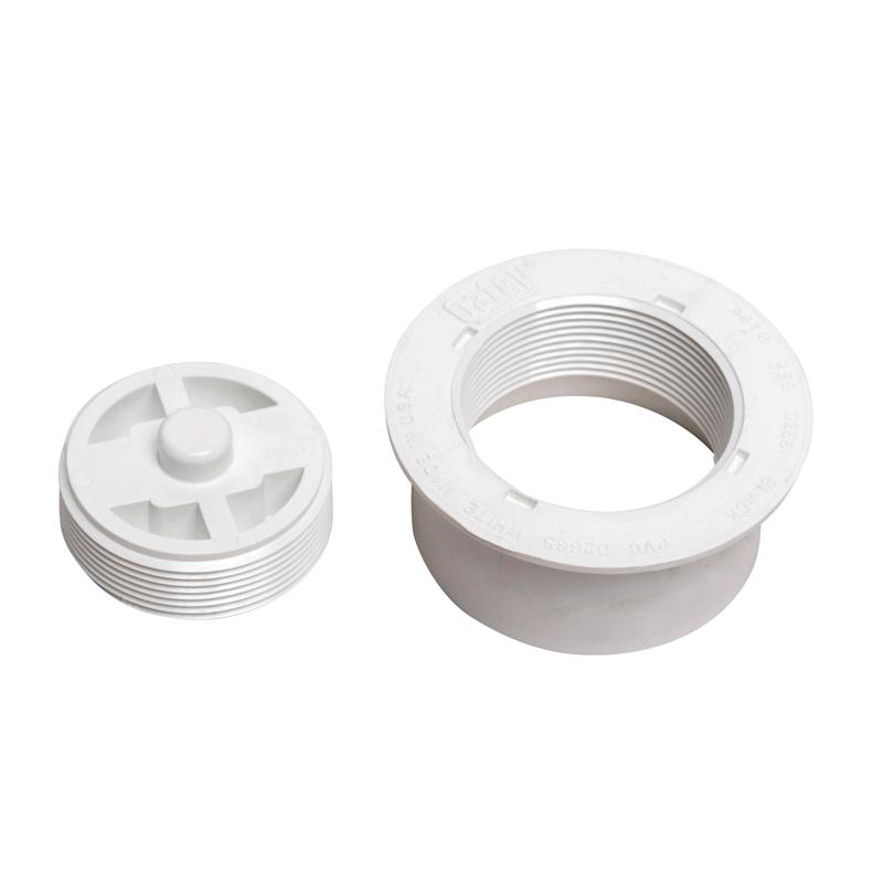 Oatey® 43731 Snap-In Cleanout Assembly, Round, Fits Pipe Size: 3 in, PVC thumbnail 2