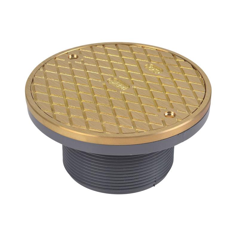 HARVEY™ 74130 Plastic Adjustable Barrel Cleanout With Polished Brass Cover And Ring, 6 inch thumbnail 2