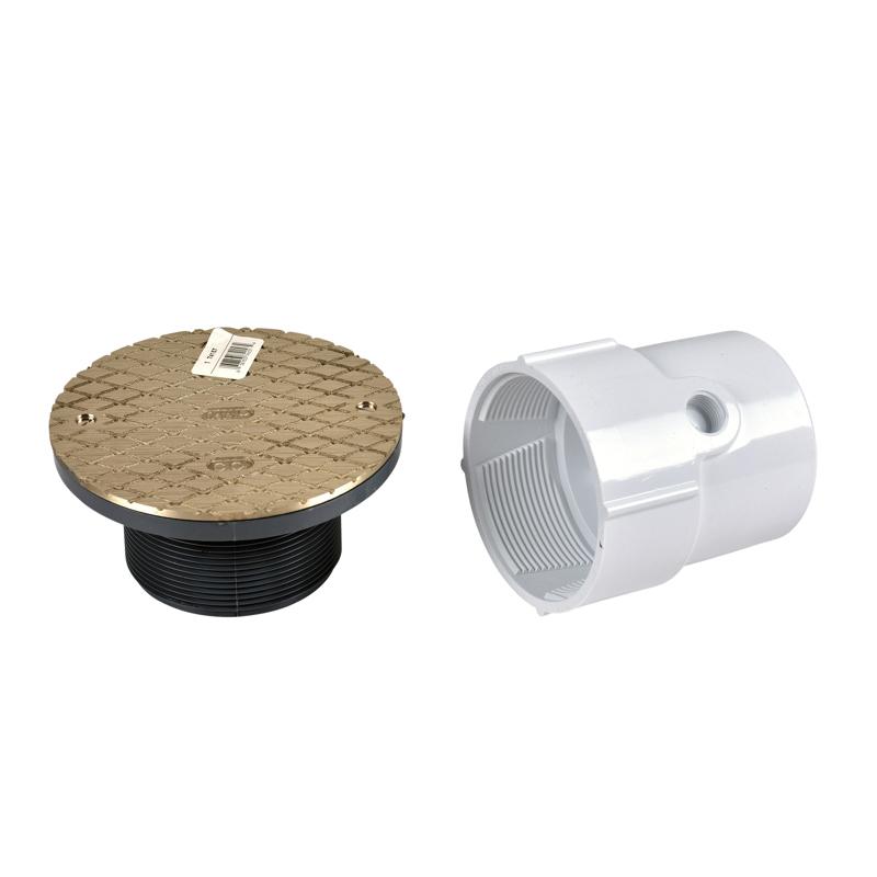 HARVEY™ PVC General Purpose Cleanout With 6 inch Nickel Top Cover, 3 inch Or 4 inch thumbnail 2