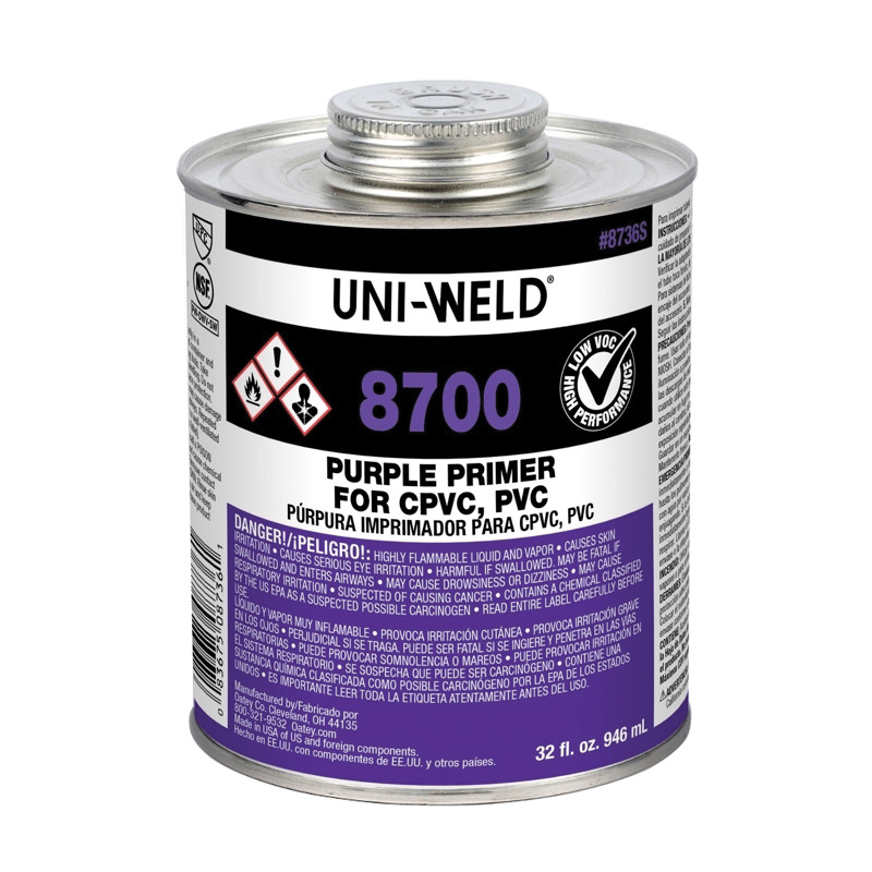 Oatey® 8700 Series 8736S Primer, 32 oz, Liquid, Purple, Solvent